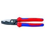 Knipex 95 12 200 Cable Cutters Twin Cutting Edge Multi-Component Grip 200mm (8in)