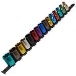 Sealey Premier AK2874 15 pce 1/2" Drive Multi Coloured Socket Set Metric 8 - 24mm 6 Point