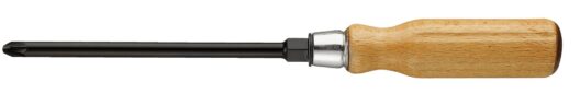 Facom ATHH.D1 Pozi Wooden - Handle Screwdriver - PZ.1 x 100mm