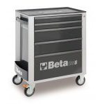 Beta C24S/5 5 Drawer Mobile Roller Cabinet Grey