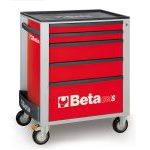Beta C24S/5 5 Drawer Mobile Roller Cabinet Red