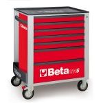 Beta C24S/7 7 Drawer Mobile Roller Cabinet Red
