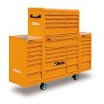 Beta C38C 33 Drawer Orange Mobile Roller Cabinet XL Stack - Orange