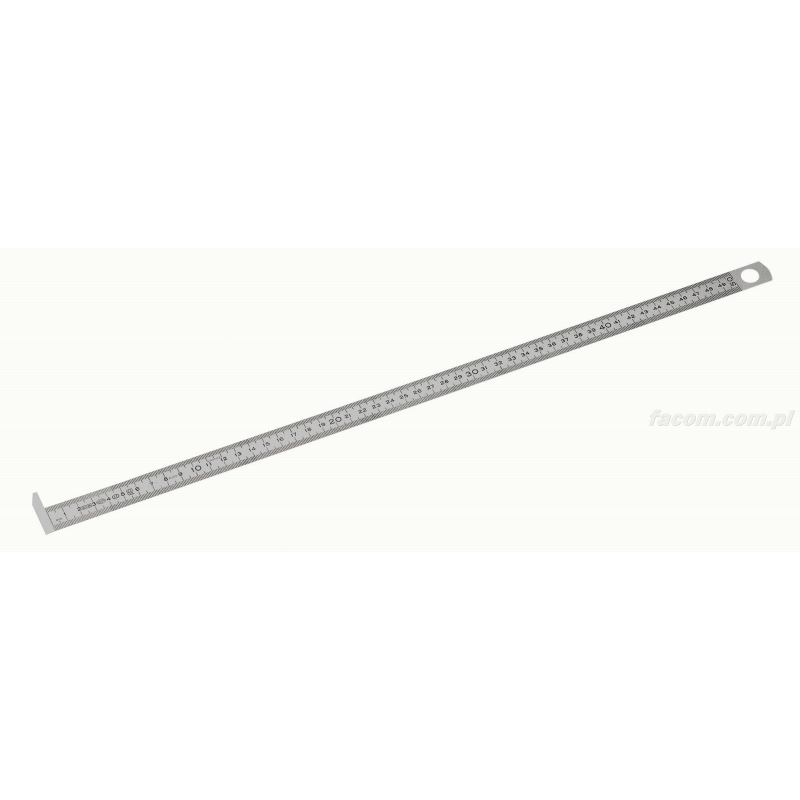 Facom DELA.1052.200 Stainless 2-Sided Ruler with Heel 200mm | PrimeTools