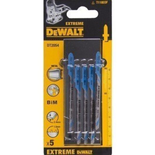 Dewalt DT2054 Jigsaw Blades For Metal T Shank (x5)