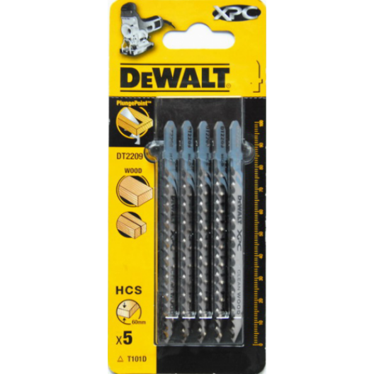 Dewalt DT2209 XPC Jigsaw Blades For Wood 100mm Long
