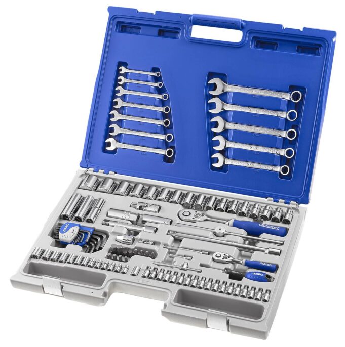 Expert E032911 1/4" & 1/2" Drive 101 Piece Socket, Spanner & Accessory Set