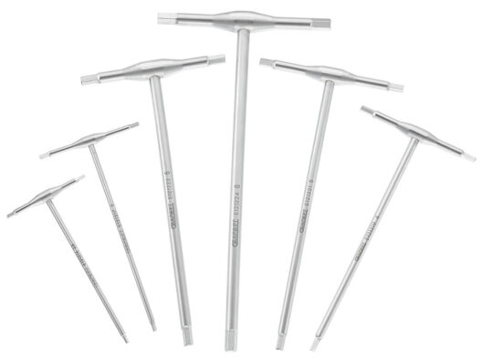 Expert by Facom E121229 6 Piece T-Handle Hexagon Key Set 2.5-8mm
