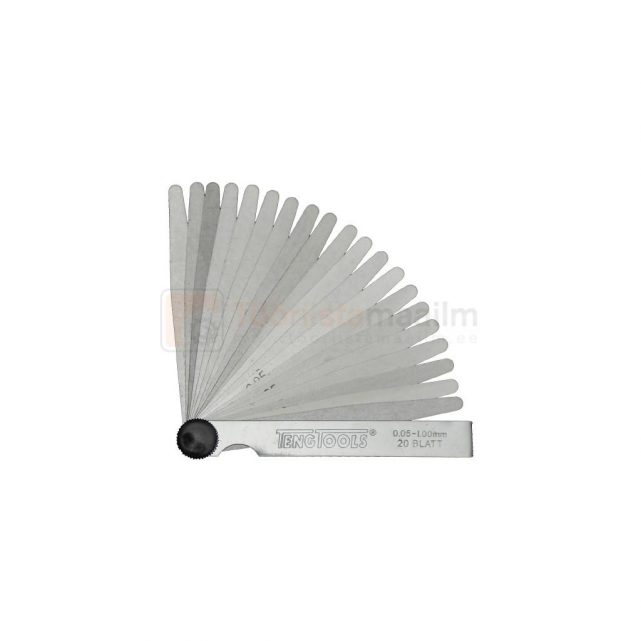 Teng FG20100 20 Blade x 100mm long Metric Feeler Gauge Set 0.051.0mm