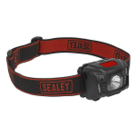 Sealey HT102R Rechargeable LED Head Torch 3W CREE XPE Motion Sensor - On