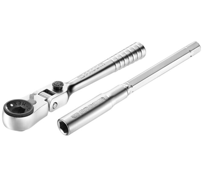 Facom R.180 1/4" Drive Locking Flexi Head Compact Bit Ratchet