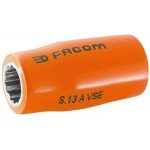 Facom S.13AVSE 1000V VDE Insulated 1/2" Drive Metric Bi-Hexagon (12 Point) Socket 13mm