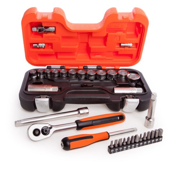 Bahco S330 3/8″ Drive 34 Piece Metric Socket and 1/4″ Bit Set PrimeTools