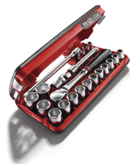 Facom SL.DBOX1 1/2" Drive Compact Hexagon (6-Point) Metric Socket Set 8-32mm