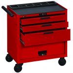 Teng TCW803N 8 Series 3 Drawer Roller Cabinet In Red