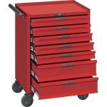 Teng TCW907X 9 Series 7 Drawer Roller Cabinet In Red