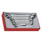Teng TT6508R Metric Ratcheting Combination Spanner Set In Tool Box Tray