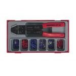 Teng TTCP121 Crimping Pliers and Terminals Set in a Toolbox Module Tray
