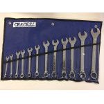 Expert By Facom E110327 12 Piece Metric Combination Spanner Set Supplied In Tool Roll 7-24mm