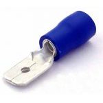 6.3mm MALE SPADE ELECTRICAL TERMINALS, BLUE