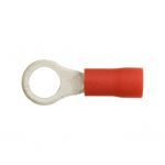 ELECTRICAL TERMINALS (CRIMPS) 3.7mm RING - RED (Qty.100)