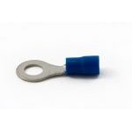 ELECTRICAL TERMINALS (CRIMPS) 6.4mm RING - BLUE (Qty.100)