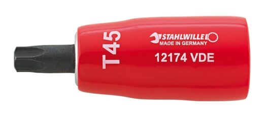 Stahlwille 12174 VDE 3/8" Drive 1000V Insulated Torx Screwdriver Bit Socket T40