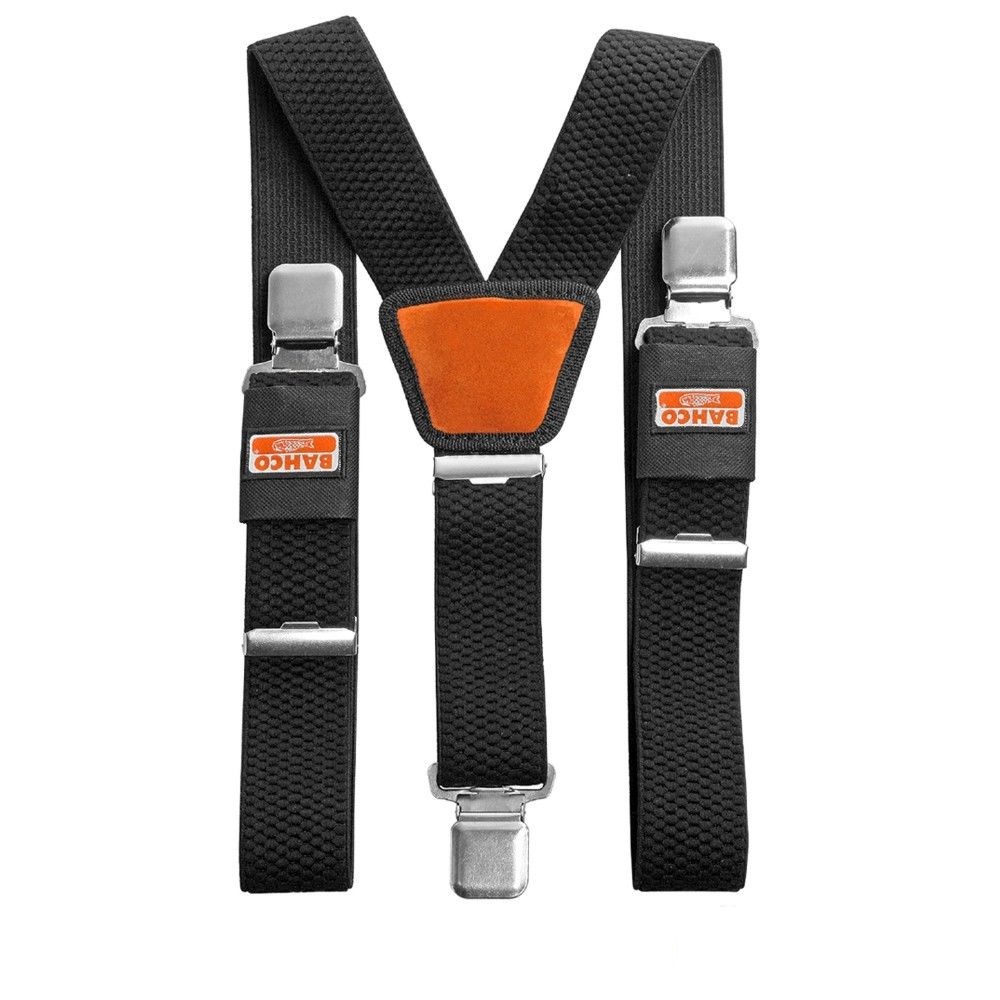 Bahco 4750BWC1 Black Padded Adjustable Work Braces With Heavy Duty