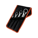 Bahco S4RM/4T 4 Piece Reversible 4-in-1 Ratchet Spanner Set