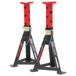 Sealey AS3R Axle Stands (Pair) 3 tonne Capacity per Stand. Red