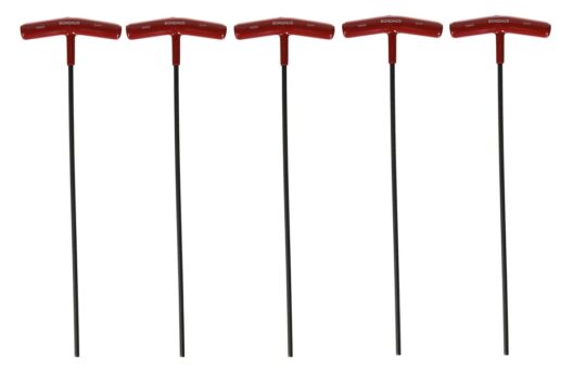 Bondhus 5 Piece Extra Long T-Handle Hexagon Key Set 3-8mm (14" Long)
