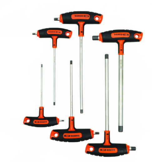 Bahco 903T-1 6 Piece T-Handle Hexagon Allen Key Set 3-10mm