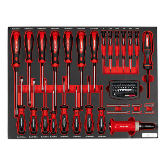 Sealey TBTP04 72 Piece Screwdriver Module Set, with Impact, Hammer Thru & Bit Set