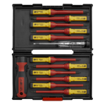 Sealey Tools AK6128 13pc VDE Electrical Interchangeable Blade Screwdriver Set