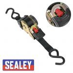Sealey ATD25301 Auto Retract Ratchet Tie Down Strap 25mm x 3 Metres