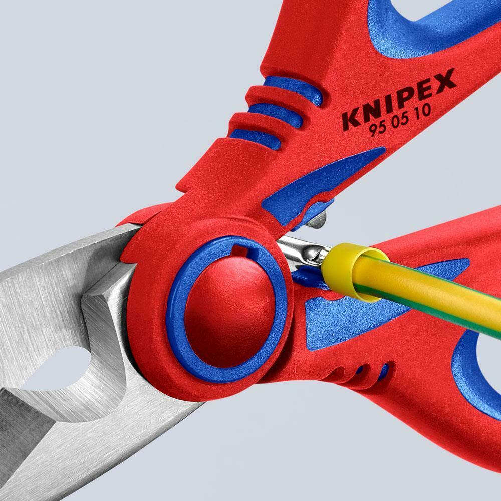 Knipex 95 05 10 SB Electricians Scissors Wire Cable Cutters / Shears
