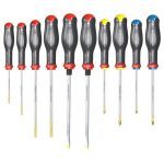 Facom AT.J10 Protwist® 10 Piece Slotted, Phillips and Pozi Screwdriver Set