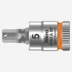 Wera 8740 A HF Zyklop 003335 1/4" Drive Hexagon Bit Socket With Holding Function - 5mm
