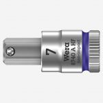 Wera 8740 A HF Zyklop 003341 1/4" Drive Hexagon Bit Socket With Holding Function - 7mm