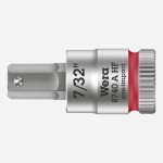 Wera 8740 A HF Zyklop 003387 1/4" Drive Hexagon Bit Socket With Holding Function - 7/32" AF