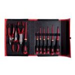Bahco 3045/1VDE 10 Piece VDE Insulated Tool Kit In Folding Case