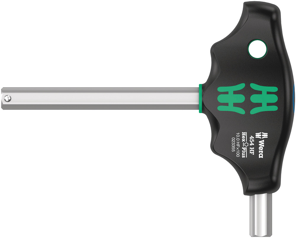 Wera 023354 454 HF T-Handle Hexagon Hex-Plus Key Driver With Holding Function – 10mm