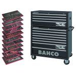 Bahco 758 Piece MONSTER Tool Kit in C75 XL Roller Cabinet & C85 Top Box