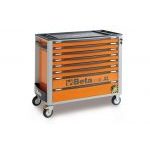 Beta C24SA-XL/8 8 Drawer Extra Long Roller Cabinet With Anti-Tilt System Orange