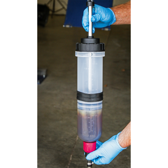 Sealey VS405 Oil & Brake Fluid Inspection Suction Syringe Pump / Filler