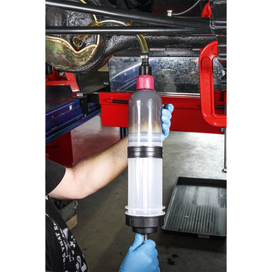 Sealey VS405 Oil & Brake Fluid Inspection Suction Syringe Pump / Filler