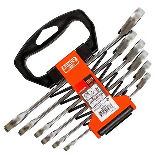 Bahco 1RM/SH6 6 Piece Ratchet Combination Spanner Set 817mm PrimeTools