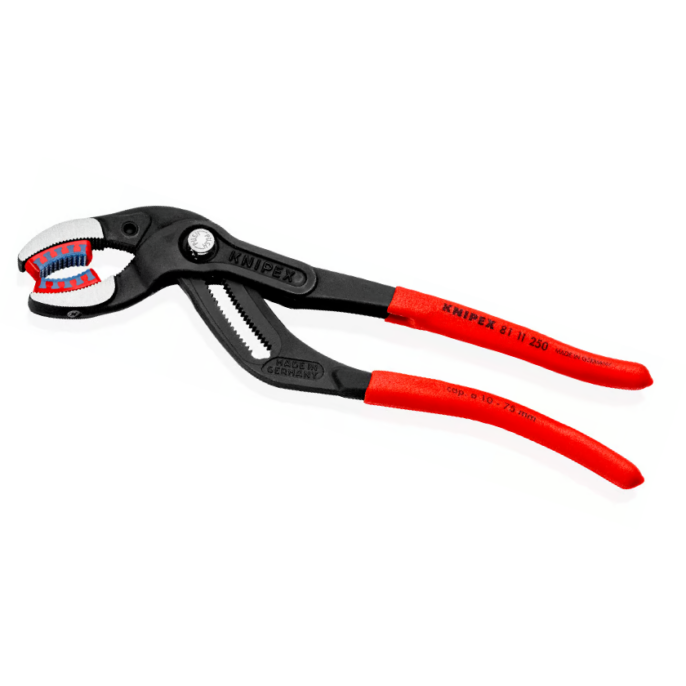Knipex 81 11 250 Soft Jaw Push Button Waterpump Slip Joint Pliers 250mm (75mm Capacity)