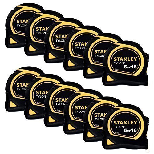 Stanley 130696 Tylon 5 Metre /16ft Tape Measures 12 Pack PrimeTools