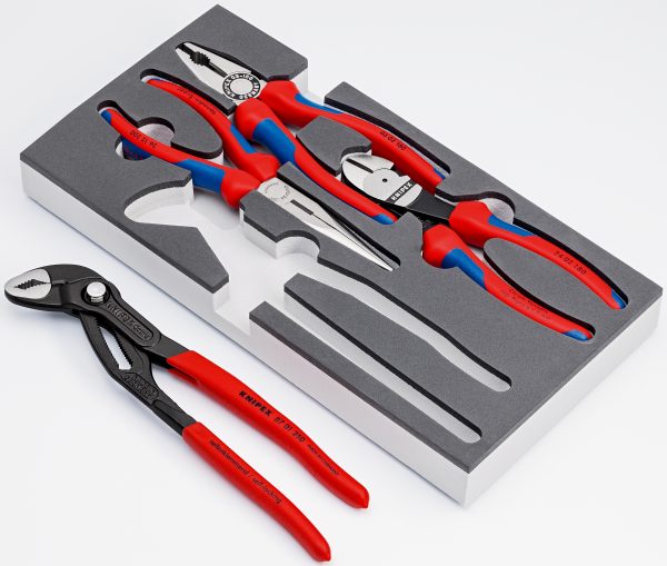 Knipex 00 20 01 V15 6 Piece Basic Plier Set In Foam Tray PrimeTools